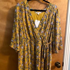 Faux wrap dress